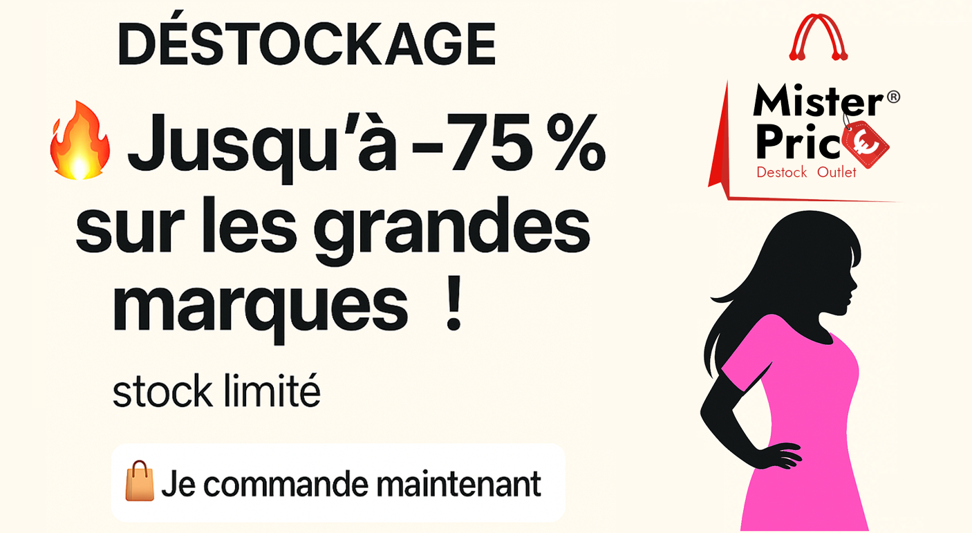 Vetement pas cher Tours Femme, Vetement pas cher Tours Homme - Destock Outlet de grandes marques Tours (Indre et Loire - 37)